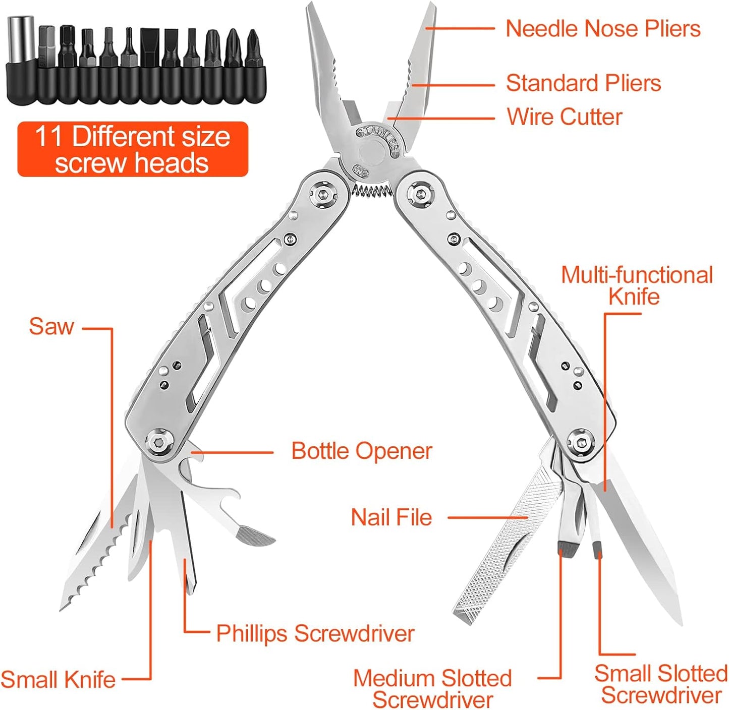 Pinza multiuso Gvolatee 11 in 1