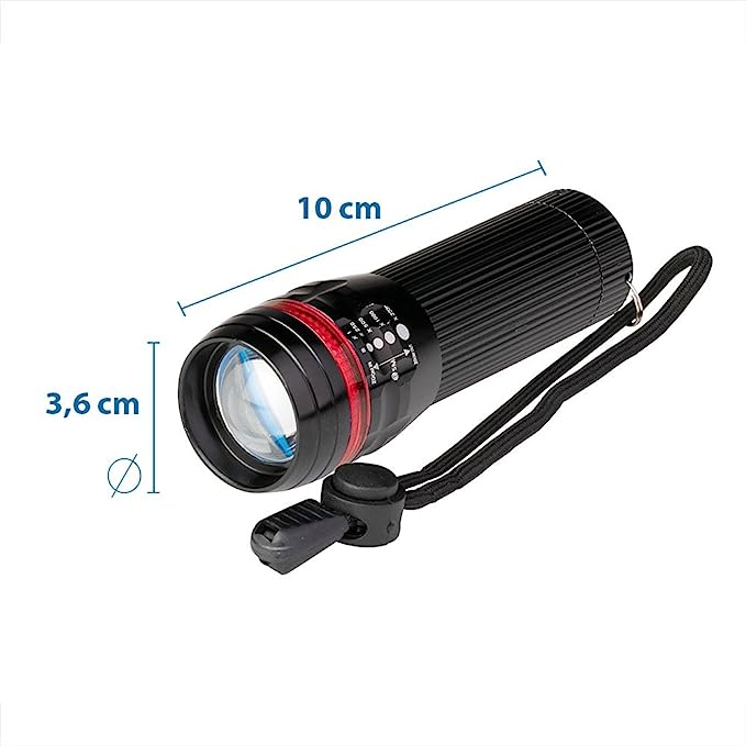 Torcia portatile alluminio 80 LM