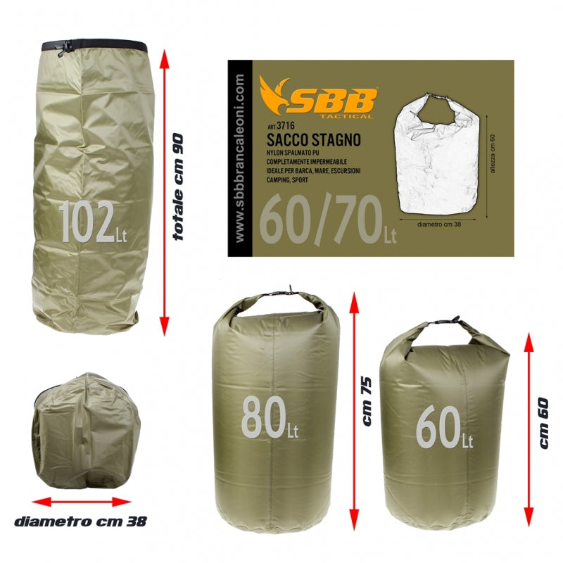 SACCO STAGNO SBB VERDE 60/70 LT GRANDE