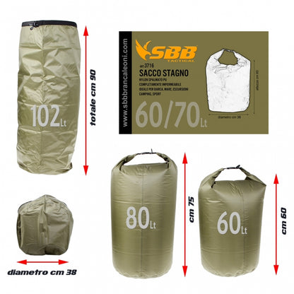 SACCO STAGNO SBB VERDE 60/70 LT GRANDE